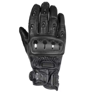 Guantes de Motociclismo Transpirables de Cuero con Revestimiento de Poliuretano, Pantalla Táctil Completa, Correa de Muñeca Ajustable, Logotipo Personalizado - Product Image 4