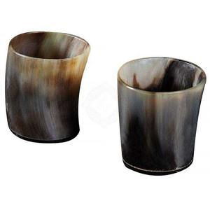 Gobelet à boire artisanal en corne naturelle, vaisselle haut de gamme, utilisation durable pour la cuisine et le bar - Product Image 4