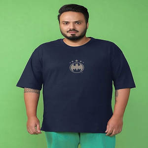 Camiseta Extra Grande de Algodón 100% para Hombre, 250 g/m², Estilo Urbano, Cuello Redondo, Diseño Cuadrado, Personalizable con Serigrafía - Product Image 1