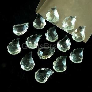 Pierre précieuse Briolette en améthyste verte naturelle sculptée à la main, 11MM 15MM, prix de gros en vrac, pour la fabrication de bijoux - Product Image 5