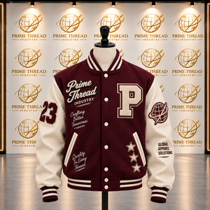 Chaqueta Varsity para Hombre, Manga Larga, Logotipo Bordado, Cuello Camisero, Chaqueta Letterman, Manga Larga, Unisex, Cortavientos - Product Image 3