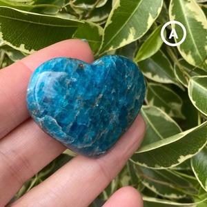 Cœur en apatite néon naturelle, cristal bleu, pierre de guérison pour le Reiki, la méditation, cadeau, décoration énergétique, vente en gros, Chakralume - Product Image 5