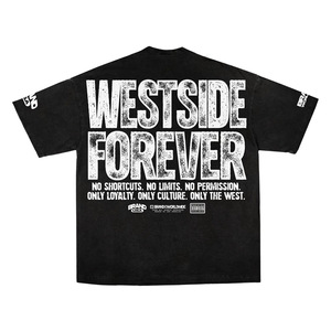 Custom Printing Available <b>Men's</b> <b>Black</b> Oversized T-Shirt Short Sleeve O-Neck Streetwear Jersey Print Back Logo - Product Image 1