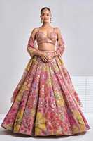 Lehenga in Georgette Premium di Boutique Indiana, Lehenga Designer Stile Bollywood, Abbigliamento Festivo Trendy per Donne, Ideale per Matrimoni e Feste
