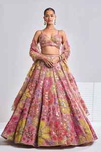 Lehenga Georgette Premium de Boutique India, Lehenga de Diseñador Estilo Bollywood, para Fiestas y Bodas, el Más Vendido, Prenda Festiva Moderna para Mujer - Product Image 5