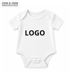 Body para Bebé Recién Nacido OEM ODM, Suave y Transpirable, de Algodón, con Cuello Tipo Sobre, Manga Corta, Venta al Por Mayor - Product Image 2