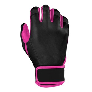 Gants de frappe en cuir rose, rembourrés, avec fermeture auto-agrippante, unisexes, pour entraînement adulte - Product Image 3