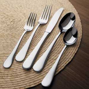 Ensemble de couverts réutilisables en argent, 3 pièces, design solide, pour la décoration de table, fournitures de restaurant, vente en gros - Product Image 4