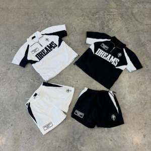 Ensemble short et sweat à capuche demi-zip en nylon pour homme, coupe ample, style streetwear, imprimé sérigraphié, color block, avec short à cordon de serrage, personnalisable OEM - Product Image 6