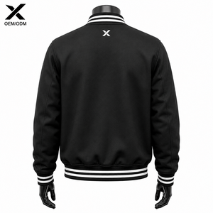 Veste bomber varsity pour homme X Sports City, col rabattu, fabriquée au Pakistan, OEM/ODM, vente chaude, designs tendance, style décontracté - Product Image 2