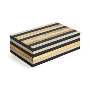 Bone Inlay box Work Beige & Black Geometric Pattern Jewellery Box Bone Work Collection <b>Wall</b> <b>Signs</b> - Product Image 4