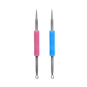 Extractor de Puntos Negros de Acero Inoxidable con Doble Anillo, Aguja para Acné, Removedor de Comedones, Herramienta de Limpieza Facial para el Cuidado de la Piel - Product Image 2