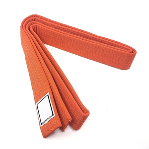 เข็มขัดคาราเต้ผ้าฝ้าย100% น้ำหนักเบาสำหรับเทควันโดยูโดกังฟูอุปกรณ์ฝึกศิลปะการต่อสู้ - Product Image 5