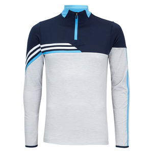 Jersey léger et durable pour homme, coupe ajustée, col montant zippé, respirant, avec logo personnalisé, idéal pour l'extérieur en toutes saisons - Product Image 3