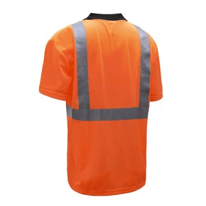 เสื้อยืดโปโลแบบมีกระเป๋าหน้าอก สะท้อนแสง เหมาะสำหรับงานที่ต้องการความปลอดภัย แขนสั้น - Product Image 4