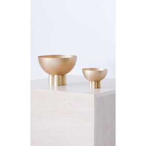 Tazones para Servir Alimentos de Diseño Simple y Estándar, Hechos de Metal de Primera Calidad, Chapados en Oro de Alta Calidad, Accesorios de Cocina - Product Image 1