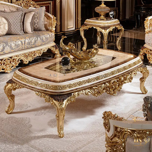 Juego de Sofás Tapizados en Madera de Teca de Lujo Premium, Estilo Real Europeo Clásico, Tallado a Mano, Muebles para Sala de Estar de Villa - Product Image 5