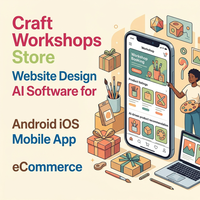 Software de IA para Diseño Web para Talleres de Artesanía, Aplicación Móvil para Android e iOS, Comercio Electrónico, Plugin para WordPress y Shopify, Software de IA para CRM
