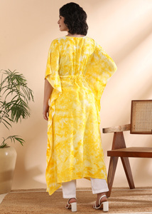 High Quality Designer Rayon <b>Kaftan</b> Tie Dyed <b>Summer</b> Daily Wear Regular Fit Sweetheart neck at Best Price by Supplier - Product Image 5