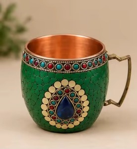 Designer Copper Mug Artistic <b>Print</b> Drinkware Mug for Tea Coffee Milk Serving and Gifting Use - Product Image 3