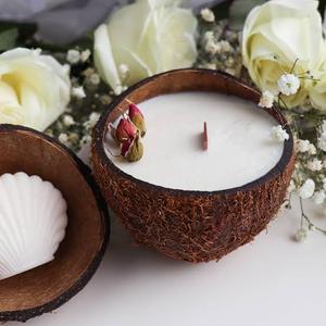 Bougie en Coque de Noix de Coco Écologique Haut de Gamme, Cire de Soja Pure, Aromathérapie Longue Durée, Décoration Maison, Prix de Gros - Meilleures Ventes - Product Image 3