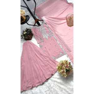 Conjunto de Top, Pantalón y Dupatta para Fiesta, Hermoso para Mujer - Product Image 2