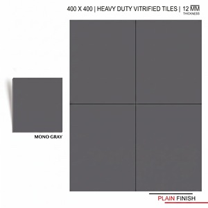 Heavy Duty Outdoor Ceramic Parking Tiles 400x400mm 12mm Punch Finish Anti-Slip for Hotel Driveway <b>Garden</b> Walkway - Product Image 1