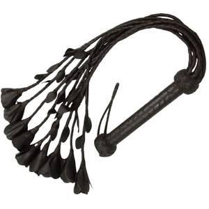Premium BDSM Sheep Skin <b>Flogger</b> with Steel Buckle 2.5cm Width Balanced Weight and Durable Construction - Product Image 1