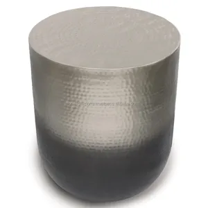 Mesa de Centro de Metal Estilo Industrial, Mesa Auxiliar Ecológica Convertible, Diseño Rústico de Hierro Vintage para Decoración del Hogar - Product Image 1