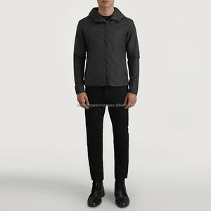 Nardon Apparel Veste coupe-vent d'extérieur pour hommes de marque personnalisée Veste coupe-vent légère à capuche imperméable d'hiver - Product Image 4