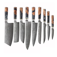 Coffret de 3 couteaux de cuisine multifonctions professionnels en acier inoxydable poli, ambidextres, de la marque Steel Craft International