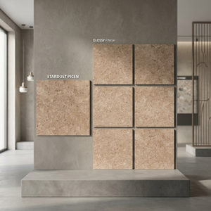 Azulejo de piso de porcelana esmaltada pulida de 800x800mm-Azulejos de pared de cerámica brillante para interiores y pisos modernos en Túnez - Product Image 4