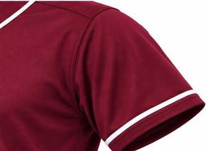 Ensemble uniforme de baseball marron à manches courtes, maillot, pantalon, ceinture, respirant, 100 % polyester, pour homme adulte, numéro personnalisable 23, ODM - Product Image 2