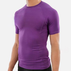 T-shirt de compression pour homme à prix abordable, respirant, sur mesure, en tissu toile, confortable, tendance, vêtement de sport, vente chaude - Product Image 3