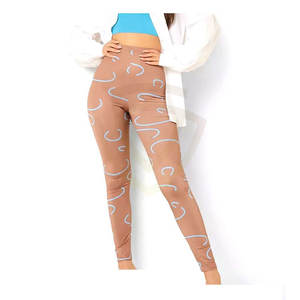 เลกกิ้งออกกำลังกายเอวสูงสำหรับผู้หญิง ดีไซน์ใหม่ ยืดหยุ่น กระชับ เหมาะสำหรับโยคะและฟิตเนส - Product Image 1