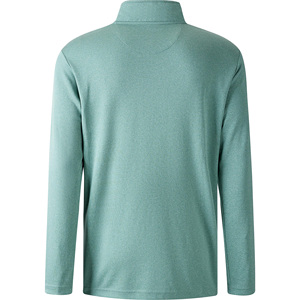 Sweat-shirt à col zippé pour homme de qualité supérieure, pull sport actif à manches longues, séchage rapide, course à pied, extérieur, basique, mélange de coton - Product Image 2