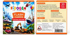 Tarjetas de Memoria Flash sobre Transporte, Juego de 20 Tarjetas Educativas para Preescolar, Jardín de Infancia y Aula - Product Image 1