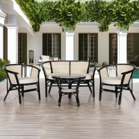Ensemble de chaise et table basse en rotin fait main RODEO, design moderne, meubles pour la maison, pour hôtel/villa