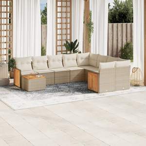 Conjunto de Sofás de Jardín Color Beige - Product Image 1