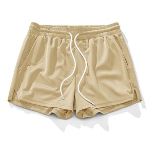 Pantalones Cortos para Hombre, Color Naranja Sólido, Ecológicos, Transpirables, de Secado Rápido, Cintura Elástica, Casuales, 100% Poliéster Tejido, ODM - Product Image 3