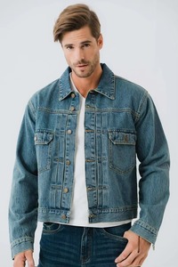 Direct Factory Manufacture New Arrival <b>Long</b> Sleeve Men Jeans <b>Jacket</b> Customized Wholesale Prices <b>Denim</b> <b>Jacket</b> For Sale - Product Image 2