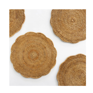 Eco Friendly Handmade Rattan Placemat Bulk Supply Natural Dining <b>Table</b> <b>Mat</b> OEM Available - Product Image 3
