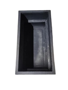 Modern FRP Square Rectangular Grey Planter for Indoor Outdoor Garden Durable Fiberglass Pot High Quality Best Price - Product Image 4