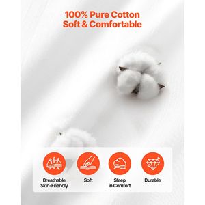 Set Copripiumino King Size 100% Cotone, Set Biancheria da Letto 3 Pezzi con 1 Copripiumino 104 X 90 e 2 Federe 20 X 36 Pollici - Product Image 3