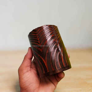 Premium Rustic <b>Pine</b> Wood Mug Handcrafted Wooden Cup with Stainless Steel Liner At Cheap Price - Product Image 5