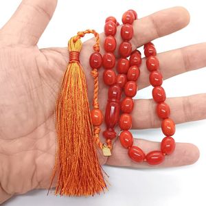BEADS HANDMADE ECO-FRIENDLY RESIN LOVE TASBIH AMBER BEADS Turquoise Prayer Rosary <b>Stone</b> Muslim Rosary Counter Jewelry - Product Image 4