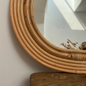 Miroir d'art de miroir de rotin de Offre Spéciale pour la décoration murale miroir classique d'artisanat du Vietnam meilleur prix - Product Image 2