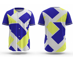 Lightweight Moisture Wicking <b>Baseball</b> Jersey with Custom Logo & Numbers | Breathable Polyester Base - Product Image 1