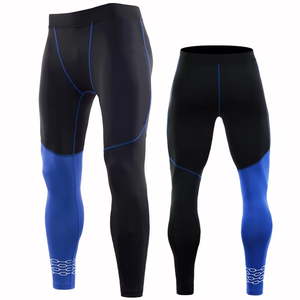 กางเกงเลกกิ้งรัดรูปผู้ชายสีบล็อคกิ้งแบบเต็มตัว - Product Image 5