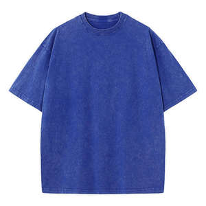 T-shirt Homme Oversize 100% Coton Épais Printemps-Été 2026, Épaules Tombantes, Personnalisable avec Votre Propre Logo, Effet Délavé Acide - Product Image 4